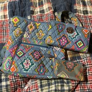 Vera Bradley cross body, wallet and ID pouch